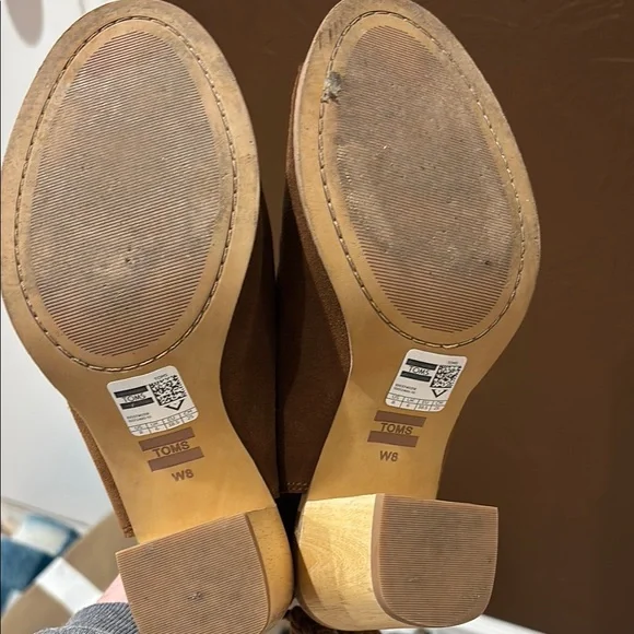 Brown Ruffle Open-Toe Women's Shoes - Picture 4 of 4